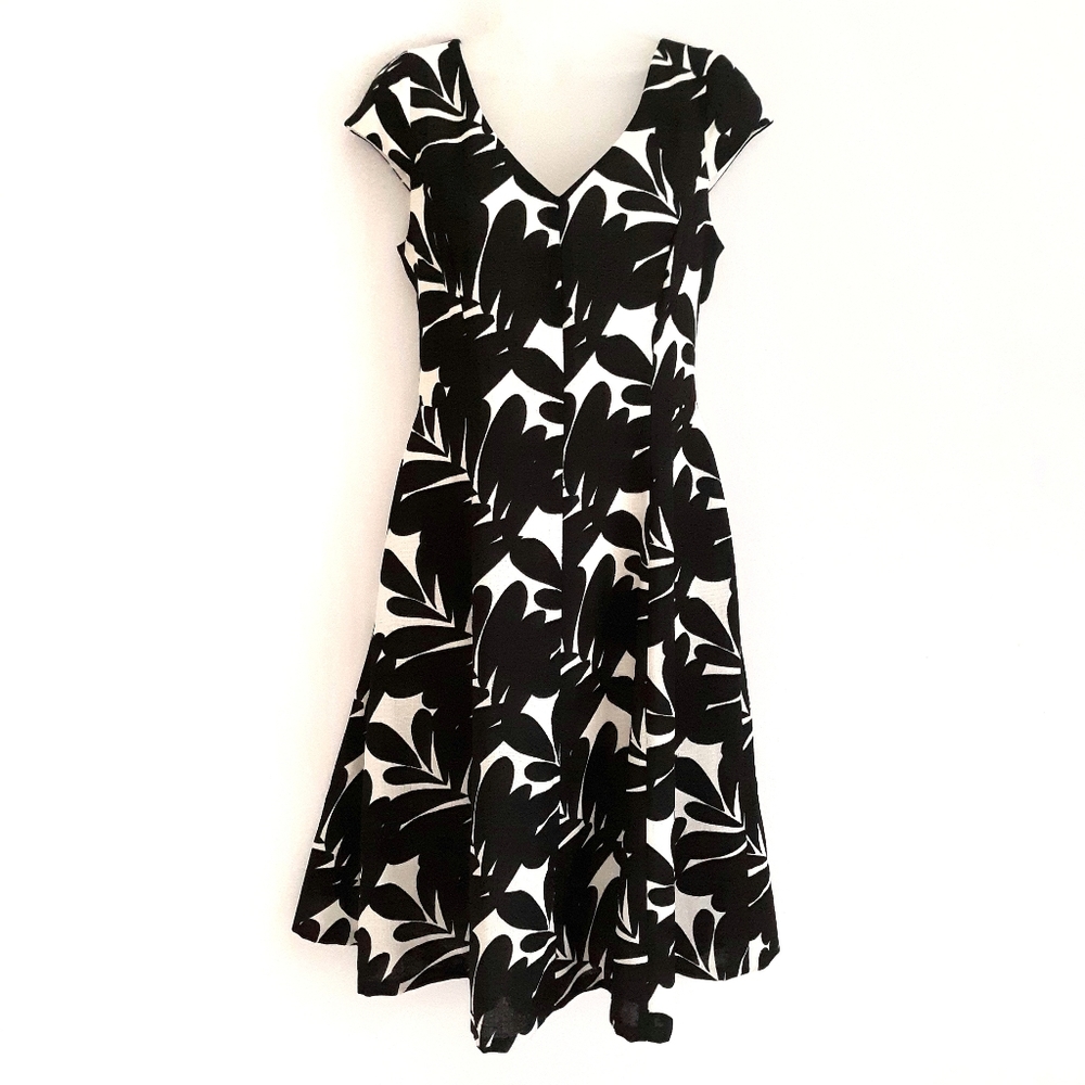 Anne Klein linen print dress